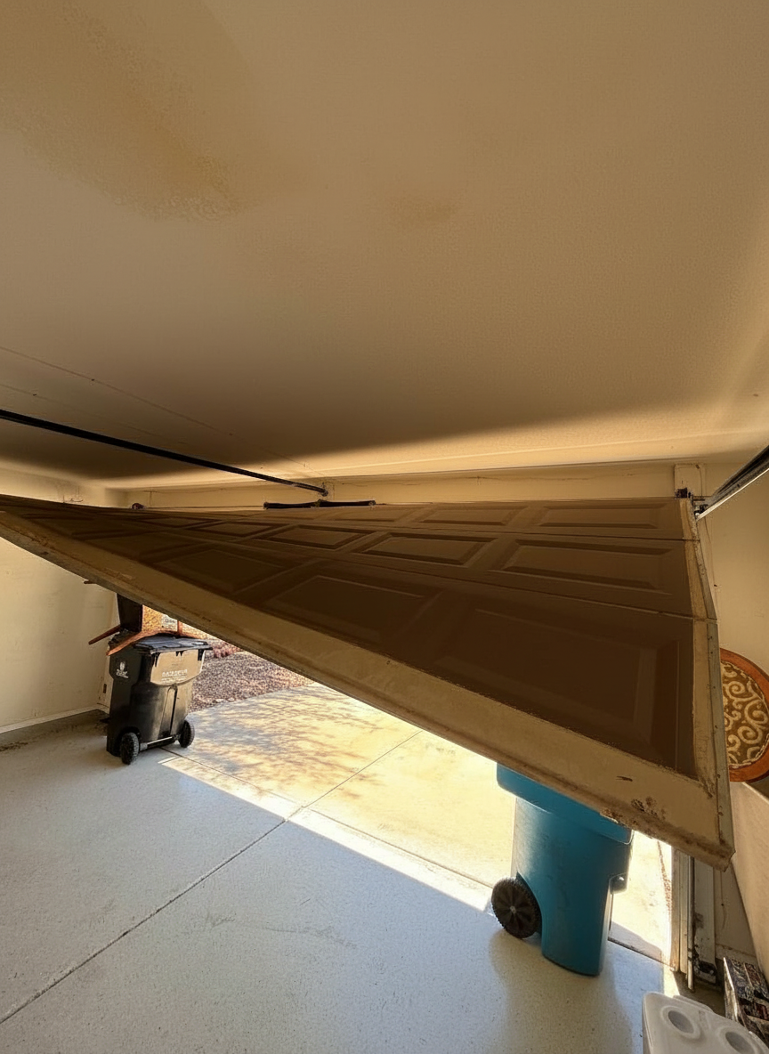 Speedy Check technician repairing a garage door
