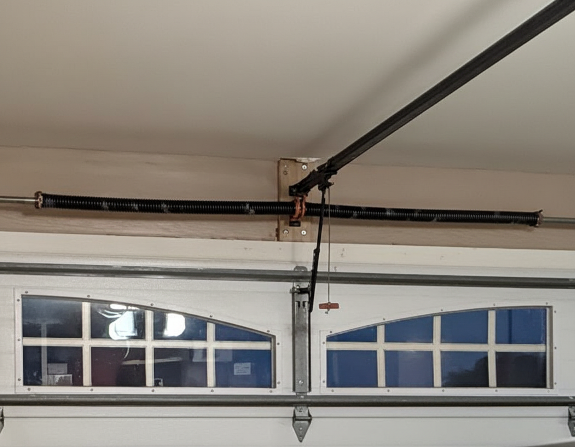Broken garage door spring replacement by Speedy Check
